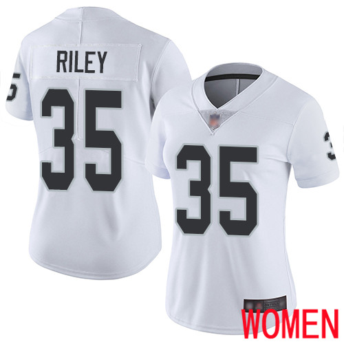 Oakland Raiders Limited White Women Curtis Riley Road Jersey NFL Football #35 Vapor Untouchable Jersey->women nfl jersey->Women Jersey